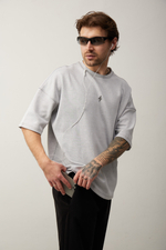 Футболка Action back серый меланж