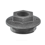 Заглушка (пробка) проходная 1 1/4"x3/4" левая резьба для чугунных радиаторов CRMTCLB