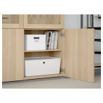 Книжный шкаф -  BESTÅ / BESTА IKEA/ БЕСТА/ БЕСТО ИКЕА, 120х42х193 см,   под беленый дуб