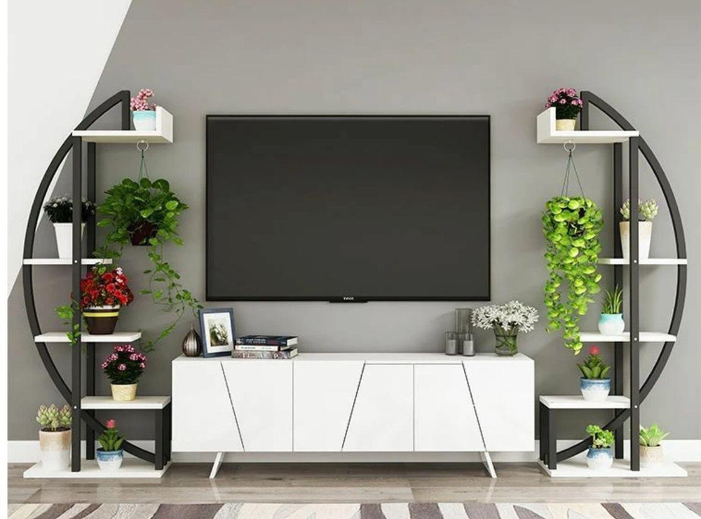 Полки для цветов (белая, 2 шт.)