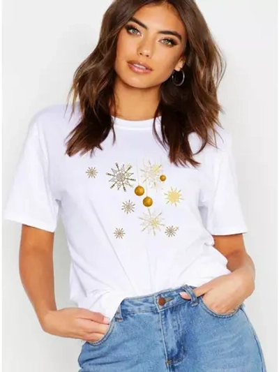 Футболка оверсайз новогодняя