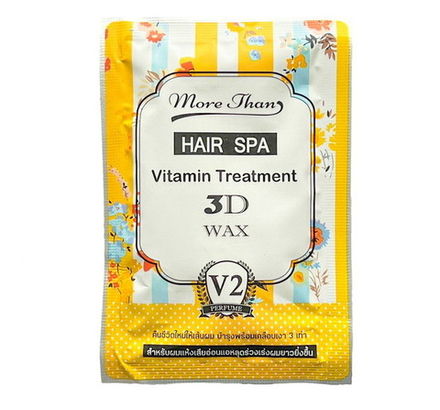 More Than Маска для волос Воск + Витамины 3D V2, кератиновая, 10 гр