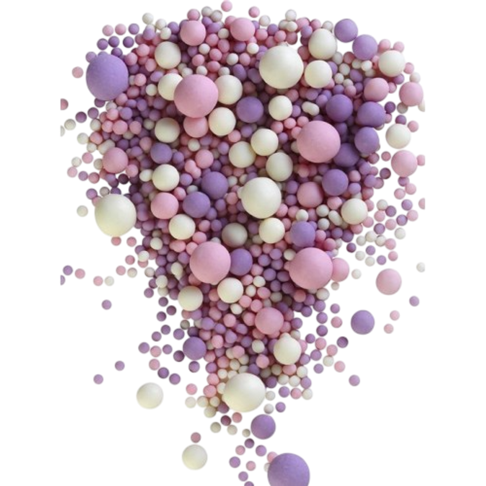 Посыпка "Драже из глазури" Микс (розовое/сиреневое/белоснежное)