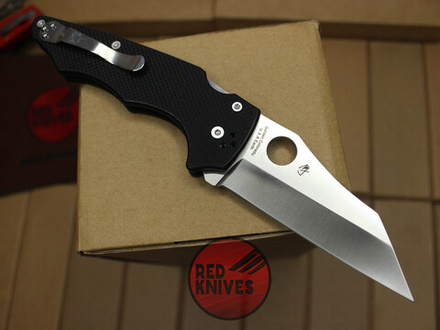 Нож Spyderco YoJumbo - черная рукоять G10, клинок сатин