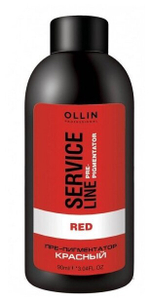 OLLIN SERVICE LINE Флюид-препигментатор красный 90мл/ Red Fluid-Pre-Color
