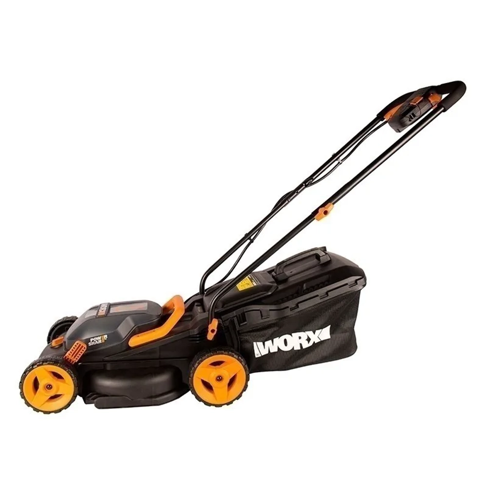 WORX WG779E.1 аккумуляторная газонокосилка (2 x 4 Ач, ЗУ)