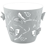Горшок для цветов Plast Team Butterflies 0,7 л D115 мм круглый 115х105 мм серый шторм