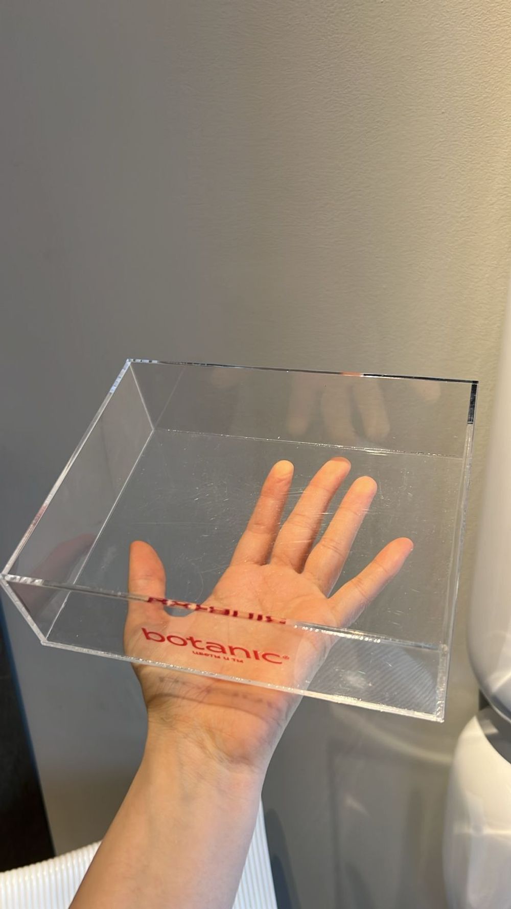 Короб прозрачный с брендированием