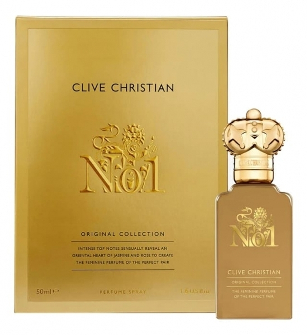 Clive Christian No1 Feminine 50 ml (Коробка парфюма без слюды, парфюм новый, распаковка для фото)