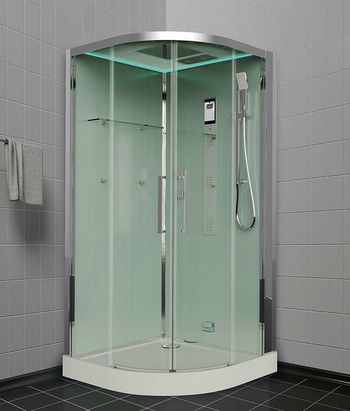 Душевая кабина Timo Premium 100x100 H-517 с баней с гидромассажем