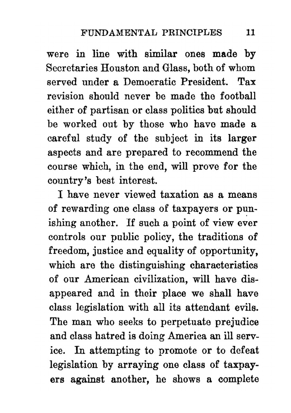 Taxation. The people's business | A.W. Mellon