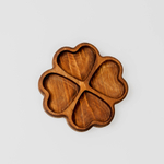 Деревянная менажница "Клевер" из кедра