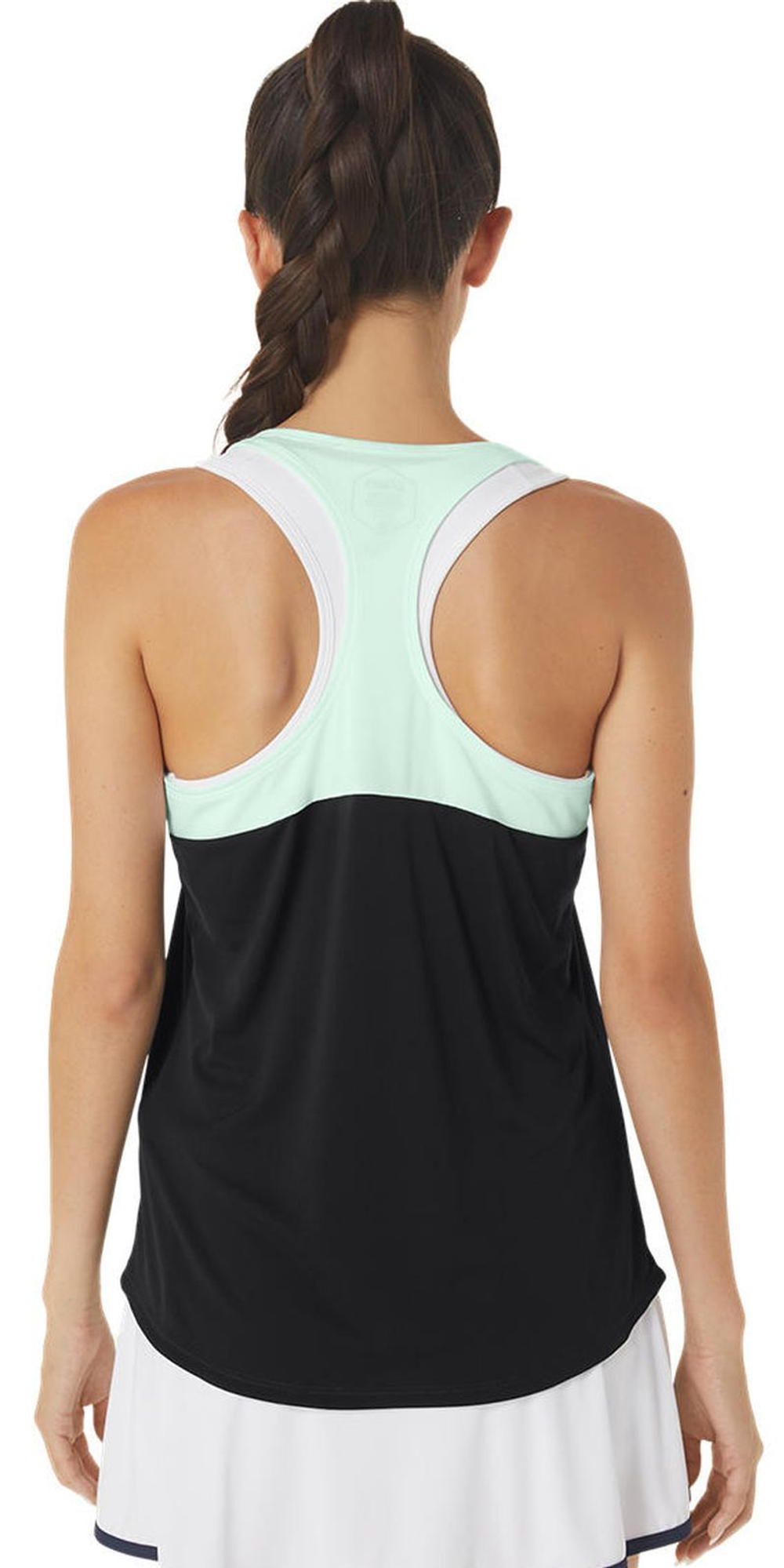 Женский топ теннисный Asics Court Tank - performance black/mint tint