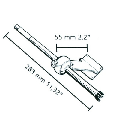 S.62 Опора транцевая РТ 283x55
