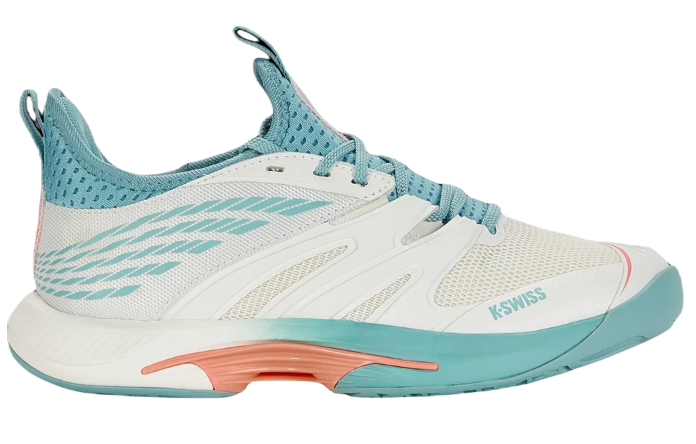 Женские теннисные кроссовки K-Swiss Speed Trac - blanc de blanc/nile blue/desert flower