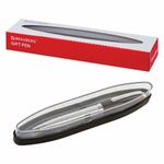 Ручка подарочная шариковая BRAUBERG Sonata, СИНЯЯ, корпус серебристый с черным, линия письма 0,5 мм, 143482