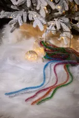 Мишура Бусинка д.15 мм., дл.2 м., синий, КАЗ КОМ (Г-219/синий)