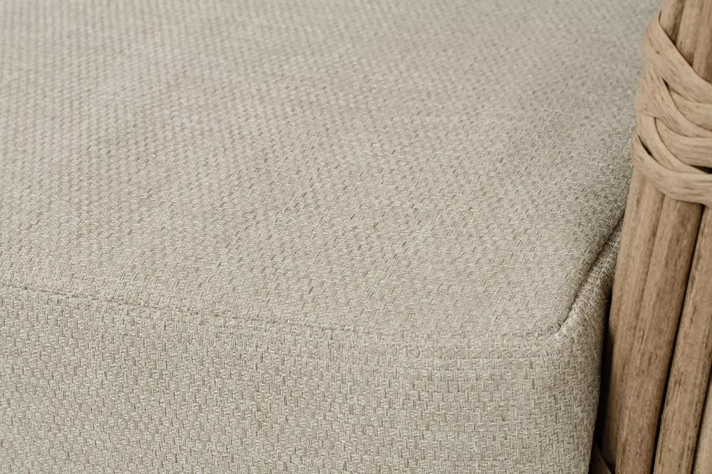 "Валенсия" диван из искусственного ротанга трехместный, цвет соломенный