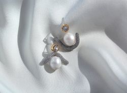 Серьги Baroque из натурального жемчуга