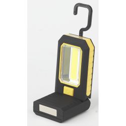 Светодиодный фонарь ЭРА Рабочие Практик RB-704 ручной на батарейках 2 магнита крючок сгибающийся корпус | Рабочие  фонари