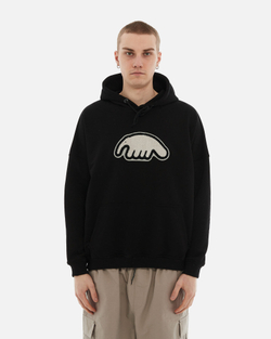 Худи ANTEATER Hoodie-Black-White-Logo