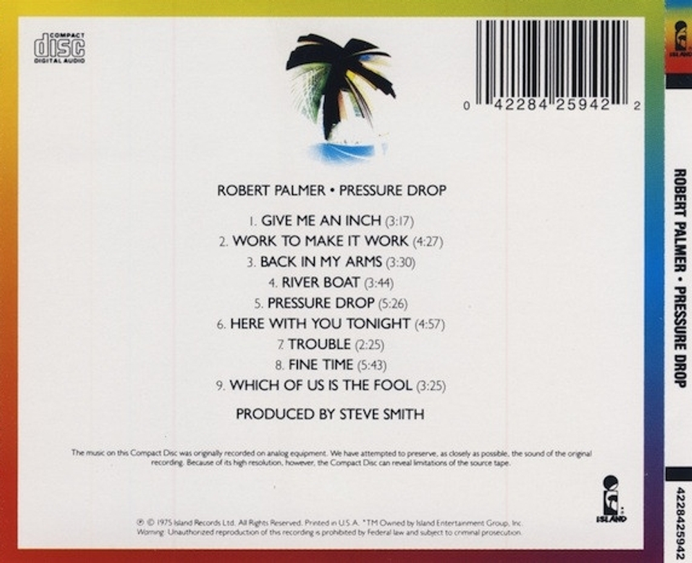 Robert Palmer / Pressure Drop (CD)