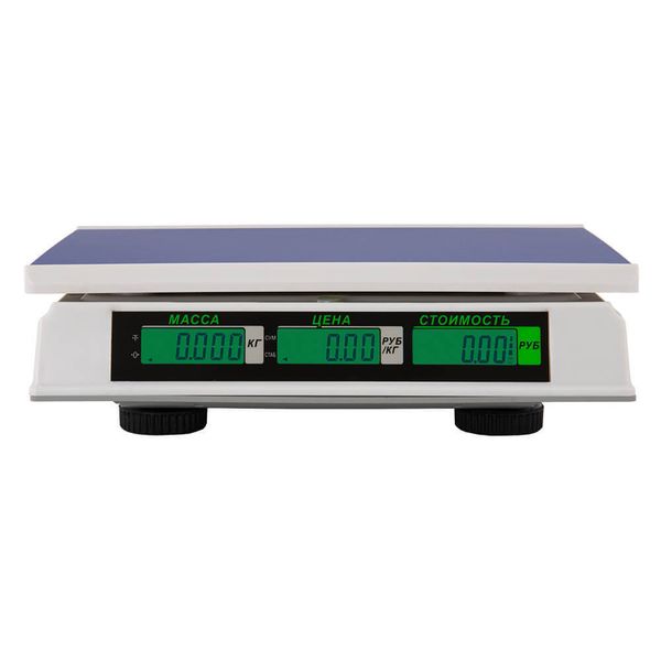Весы торговые настольные Mertech M-ER 326AC-15.2 Slim, 15кг, 2гр, 325х230, с поверкой, без стойки