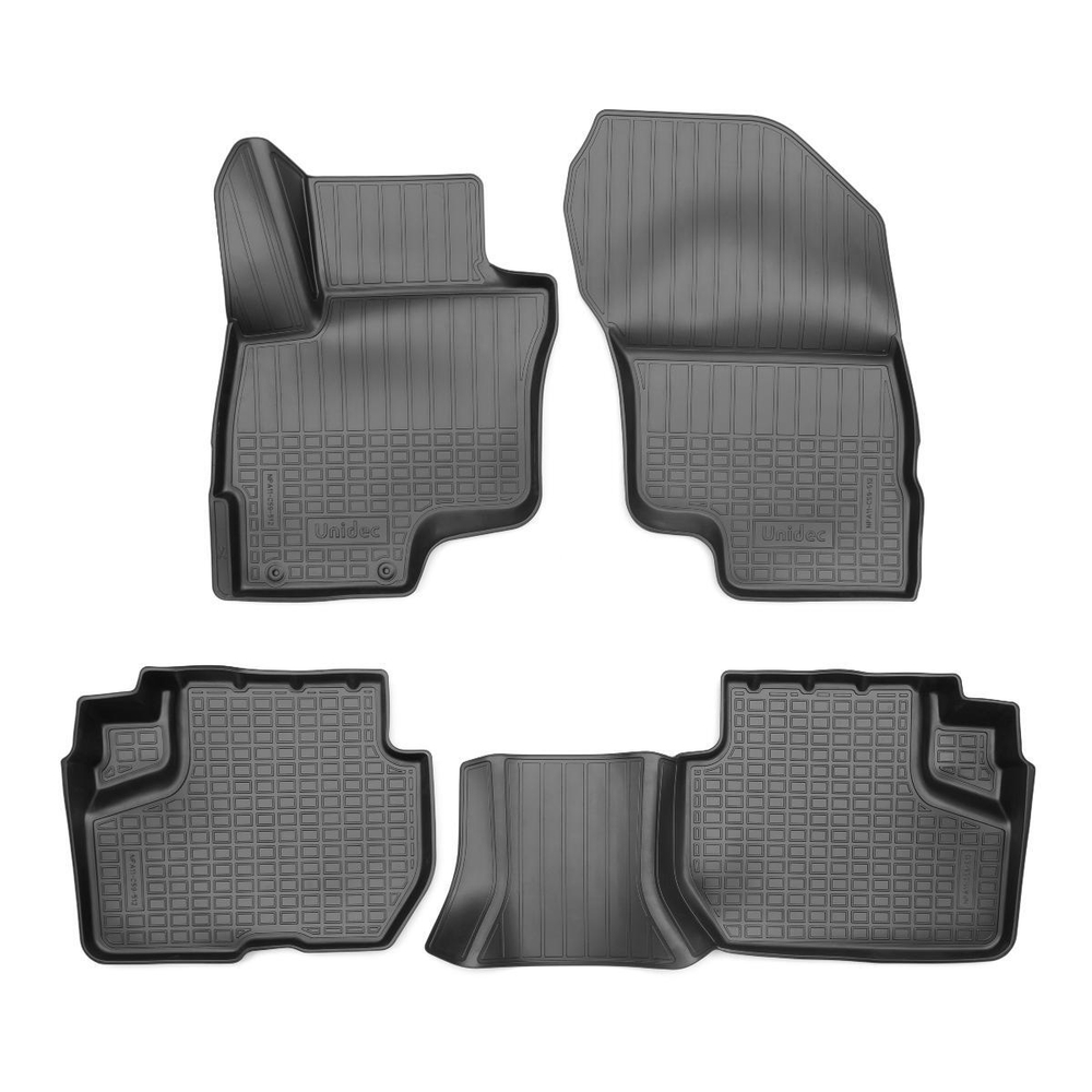 Ковры в салон Norplast/Unidec для Mitsubishi Outlander (2021-), Черный, 3D ковры, арт.NPA11-C59-512-2
