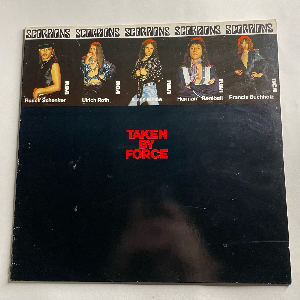 Винтажная виниловая пластинка LP Scorpions Taken By Force (Германия 1983)