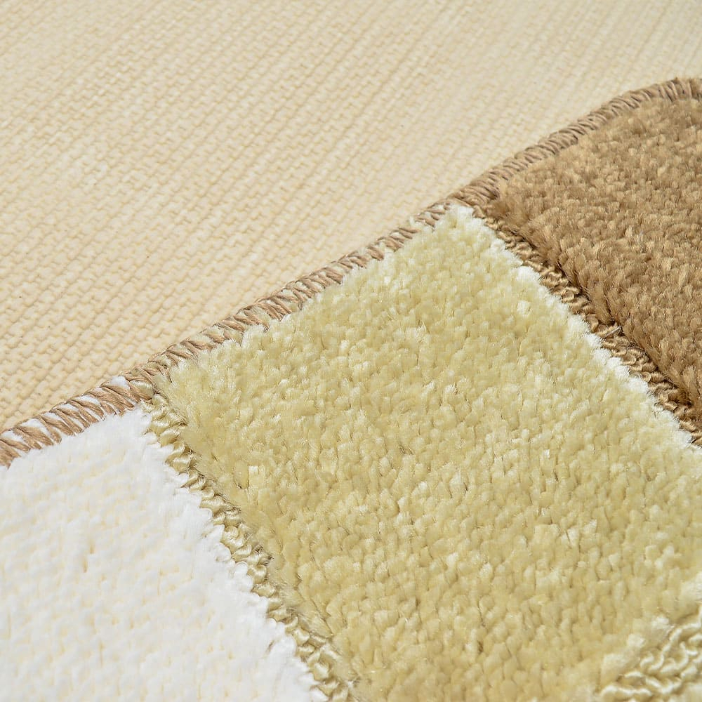 Комплект ковриков DKTX Comfort Quadro 2шт 50*80/50*40см 10мм (кремовый)