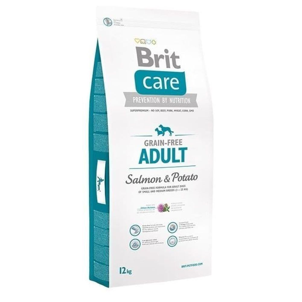 Brit Care 12 кг Salmon All Breed для собак Всех пород Лосось