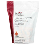 Bariatric Advantage, Chewy Bite с цитратом кальция, без сахара, карамель, 90 жевательных таблеток