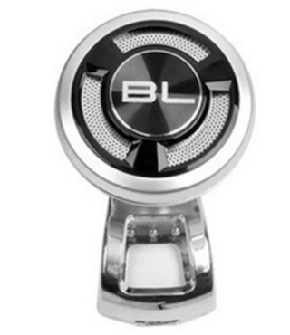 Ручка (лентяйка) на руль черная "YC-142-SL серебристый