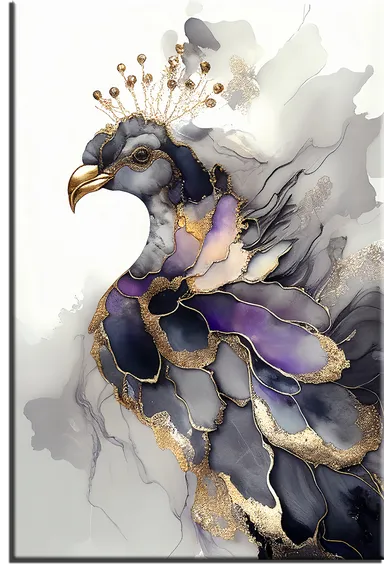 Постер "Павлин. Абстракция"