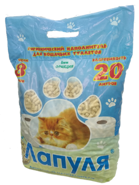 Древесный наполнитель "Лапуля" 8 л. (8)