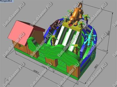 Коммерческий надувной батут "Килиманджаро"