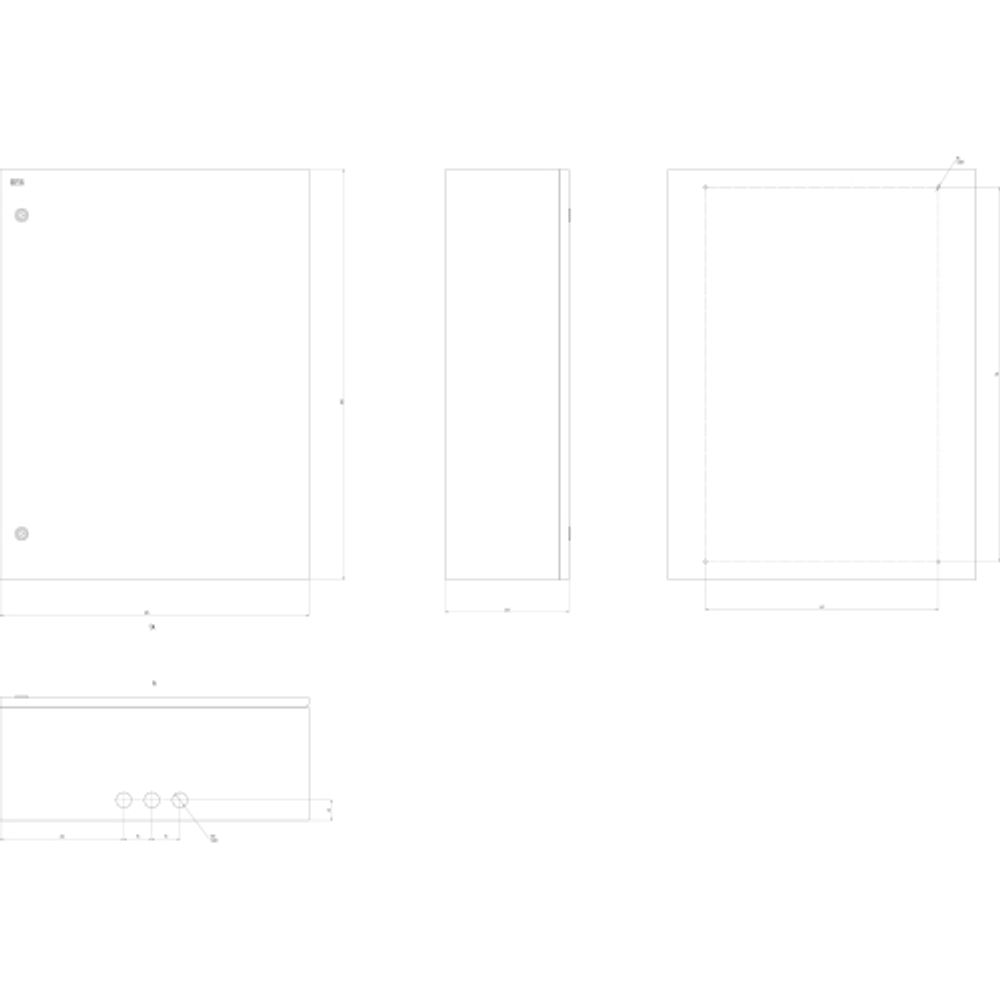 Корпус металлический ЭРА SIMPLE ЩМП-4-0 (800х600х240) IP31 УХЛ3 серый
