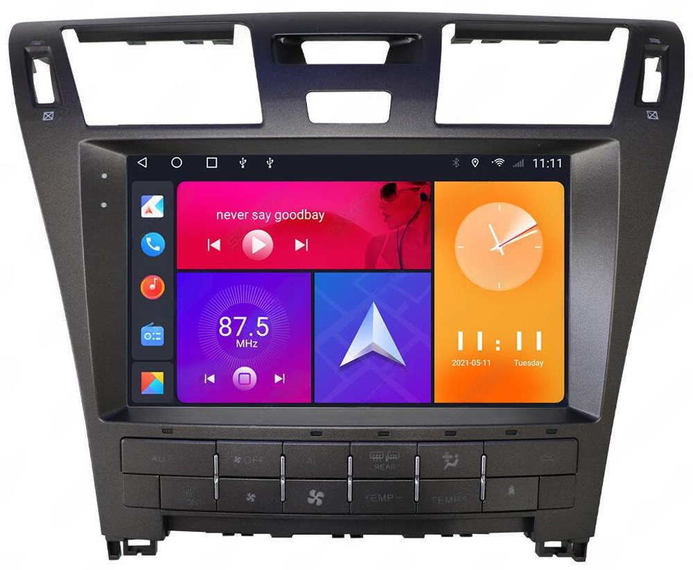 Магнитола для Lexus LS460 2006-2009 (до рестайлинга, рамка 10) - Carmedia SF-1303-1 QLed+2K, Android 12, TS10,  CarPlay, 4G SIM-слот