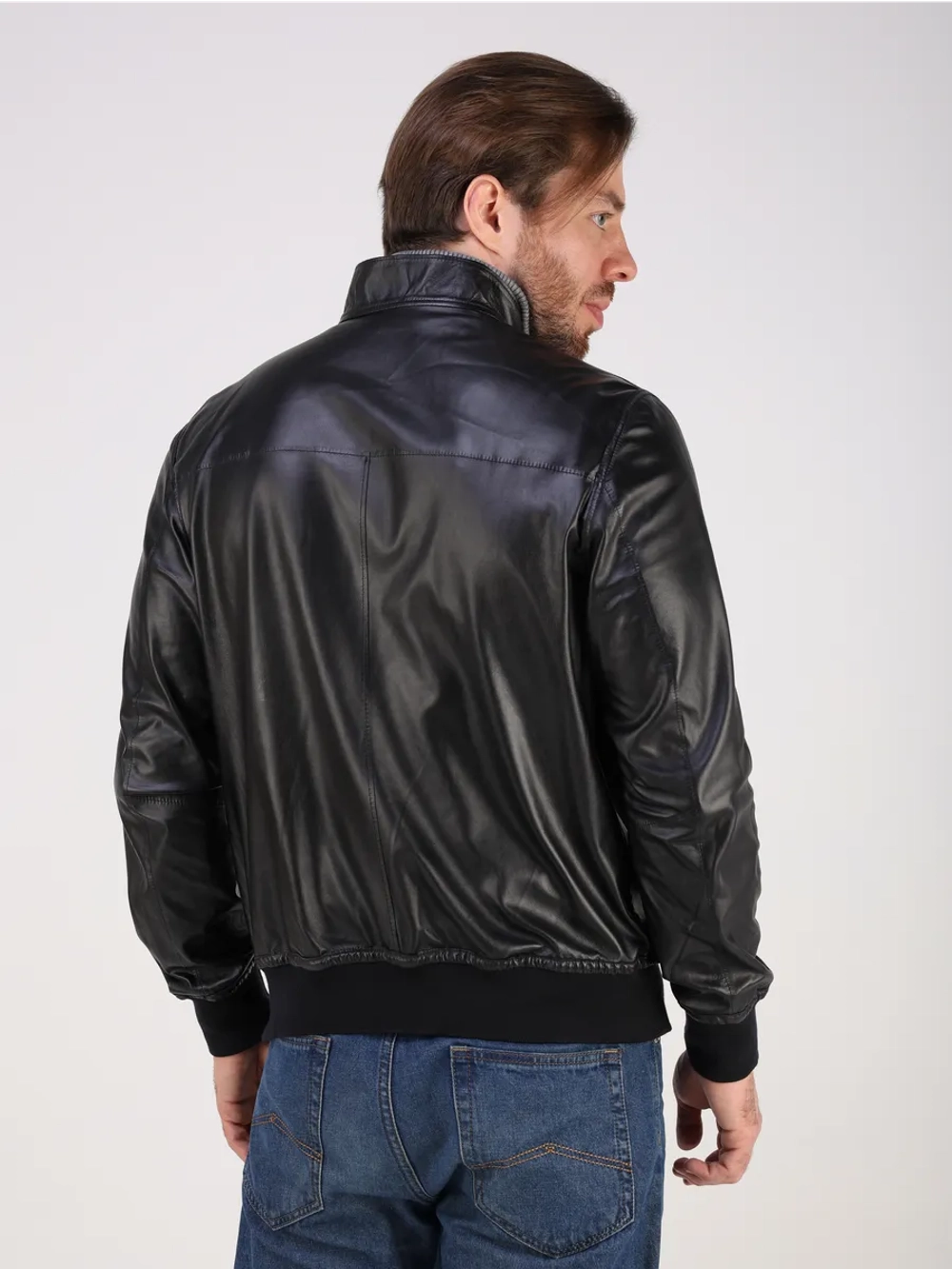 Кожаная куртка демисезонная замшевая двухсторонняя