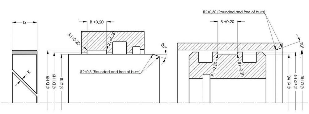 A256-075 Опорно-направляющее кольцо из фенольной смолы  75-80-9,7