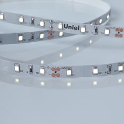 ULS-M11-2835-60LED-m-8mm-IP20-DC12V-4.8W-m-5M-6500K PROFI Гибкая светодиодная лента на самоклеящейся основе. Катушка 5м. в герметичной упаковке. Дневной свет 6500K. ТМ Uniel.