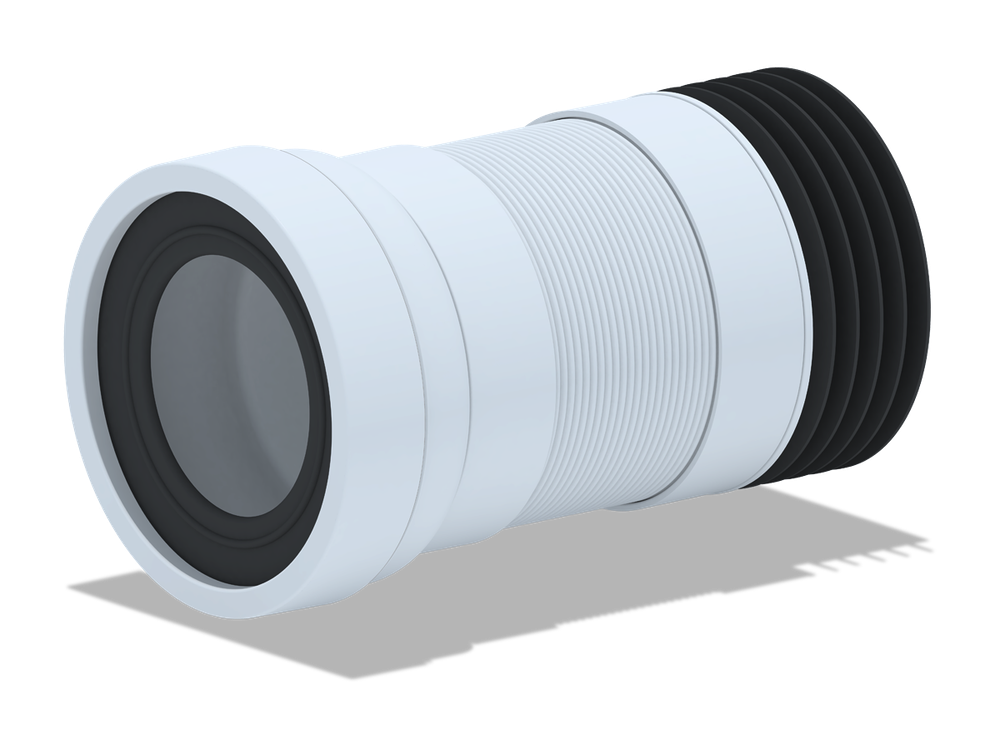 Удлинитель гибкий для унитаза,280-550мм