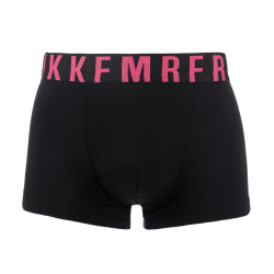 Мужские трусы хипсы черные с розовыми буквами Bikkembergs MIX COLOR FLUO BKK1UTR16SI