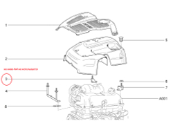 Экран (крышка) двигателя Нива 4x4/Шевроле/Тревел