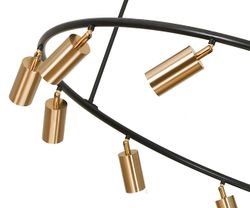 Kink Light 07615-12 Люстра Кайко черный/бронза Gu10 60W