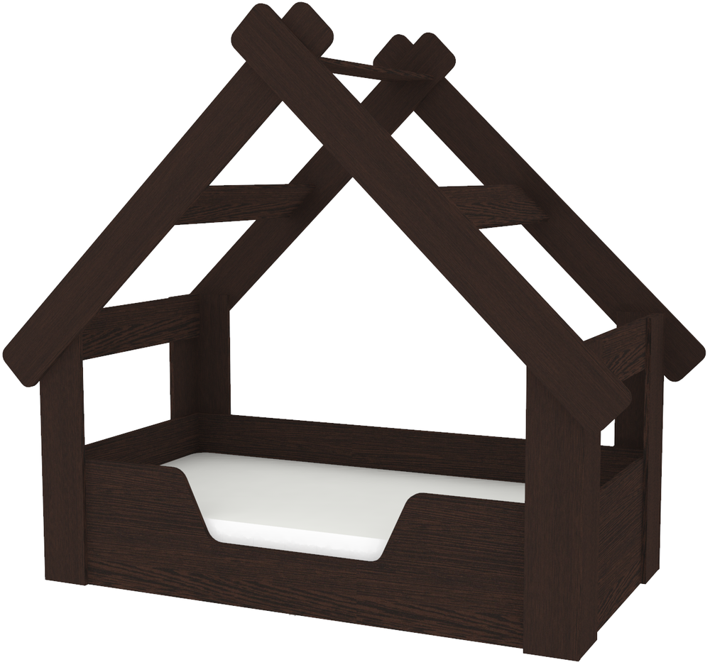 Кровать односпальная КарИВи Домик Кариви 2 Венге