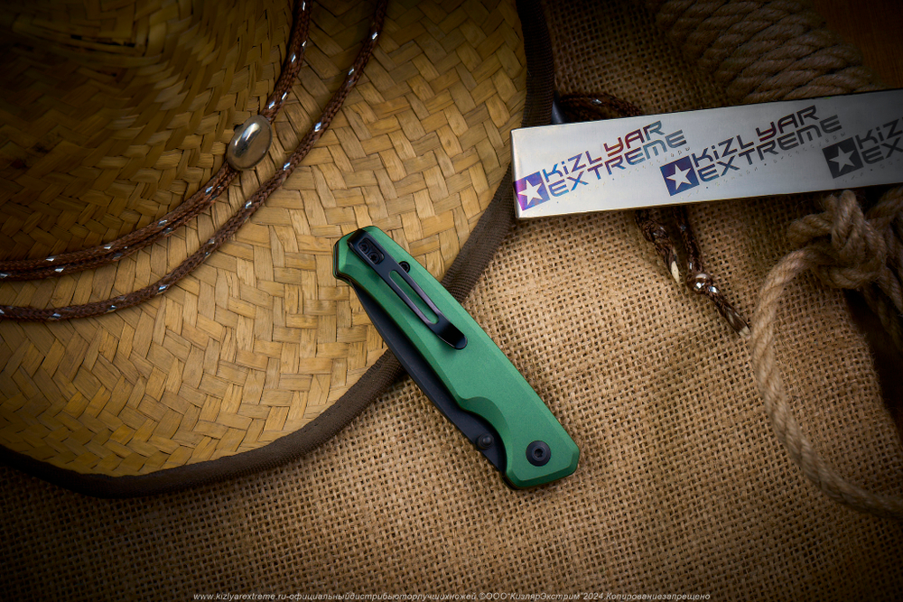 Нож Civivi Altus C20076-5 сталь Nitro-V BlackWash рукоять Green Aluminum