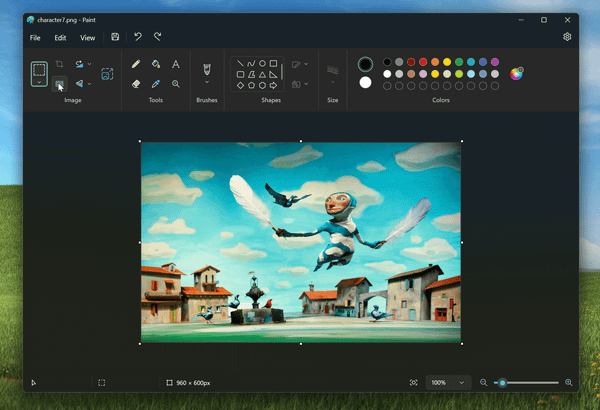 Microsoft представила новую версию программы Paint для Windows 11 c удалением фона с изображений