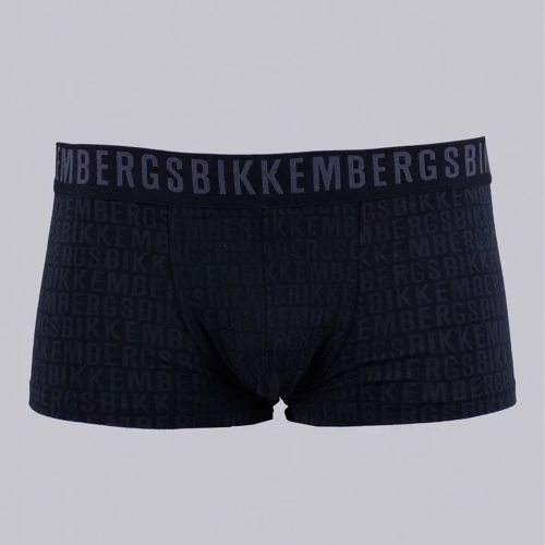 Набор мужских трусов боксеров 3в1 (черные, темно-синие, голубые) Bikkembergs BKK61UTR03TR