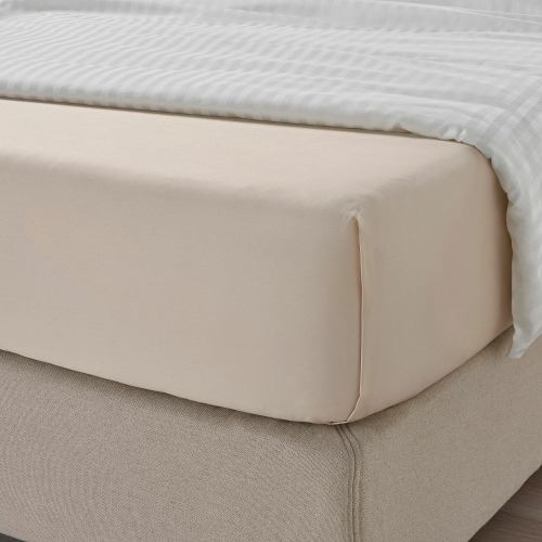 Простыня IKEA NATTJASMIN (НАТТЭСМИН), Светло-бежевый, 150x260 см